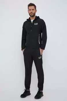 Спортивный костюм EA7 Emporio Armani, черный