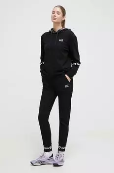 Спортивный костюм EA7 Emporio Armani, черный