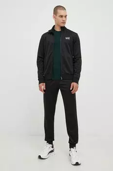 Спортивный костюм EA7 Emporio Armani, черный