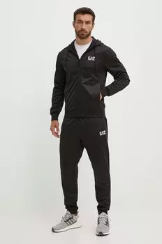 Спортивный костюм EA7 Emporio Armani, черный