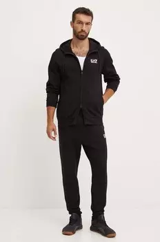 Спортивный костюм EA7 Emporio Armani, черный