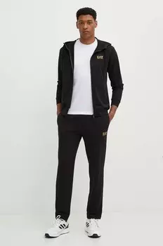 Спортивный костюм EA7 Emporio Armani, черный