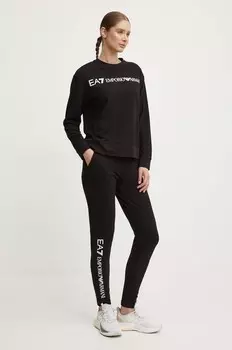 Спортивный костюм EA7 Emporio Armani, черный