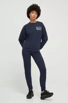 Спортивный костюм EA7 Emporio Armani, темно-синий