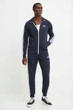 Спортивный костюм EA7 Emporio Armani, темно-синий