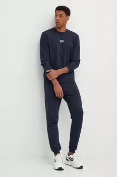 Спортивный костюм EA7 Emporio Armani, темно-синий