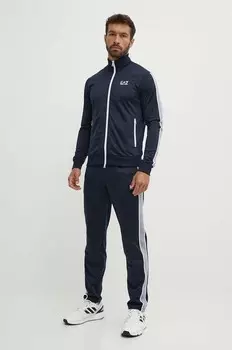 Спортивный костюм EA7 Emporio Armani, темно-синий