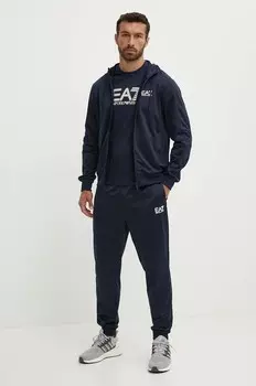Спортивный костюм EA7 Emporio Armani, темно-синий