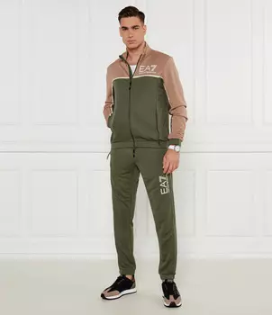 Спортивный костюм EA7 Regular Fit, зеленый