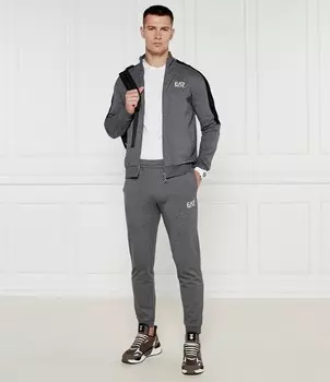 Спортивный костюм EA7 Slim Fit, серый