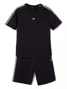 Спортивный костюм Emporio Armani с логотипом, черный