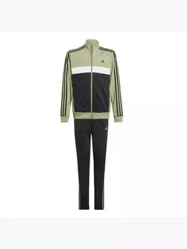 Спортивный костюм Essentials с 3 полосками Tiberio Adidas, зеленый