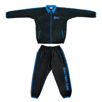 Спортивный костюм Fairtex Vinyl Sweat Suit - VS4, черный/синий