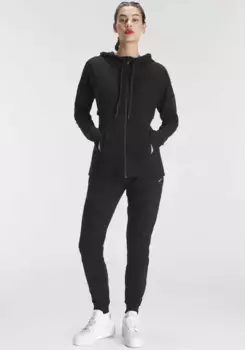 Спортивный костюм FAYN SPORTS "After Class" (комплект, 2 шт.), с ребристыми вставками, черный