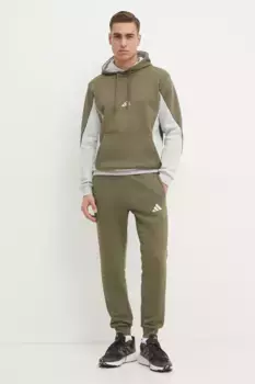 Спортивный костюм FL CB HD TS adidas, зеленый