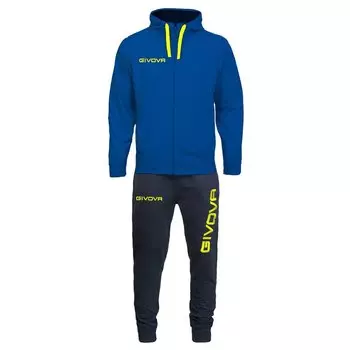 Спортивный костюм Givova King Cotone Terry Poker, синий