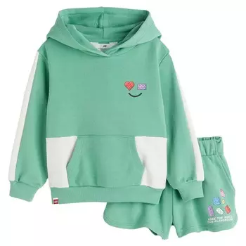 Спортивный костюм H&amp;M Printed Lego Collection, 2 предмета, светло-зеленый