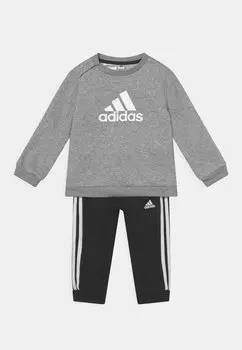 Спортивный костюм I BOS LOGO adidas Performance, цвет medium grey heather/white/black