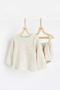 Спортивный костюм из 2 предметов H&amp;M, светло-бежевый