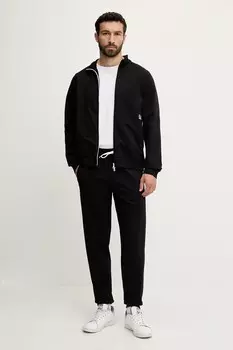 Спортивный костюм из хлопка Ea7 Emporio Armani, черный