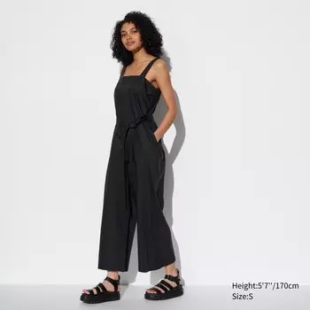 Спортивный костюм из льняной смеси UNIQLO, черный