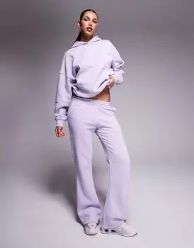 Спортивный костюм Kaiia Studio с вышитым завитком-логотипом на кармане в сиреневом и розовом цветах