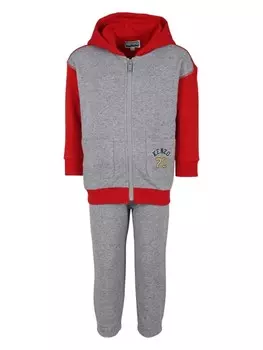 Спортивный костюм Kenzo Kids с нашивкой-логотипом, серый