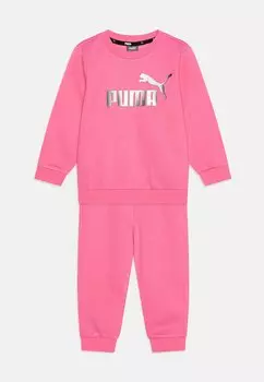 Спортивный костюм MINICATS CREW JOGGER UNISEX SET Puma, цвет fast pink