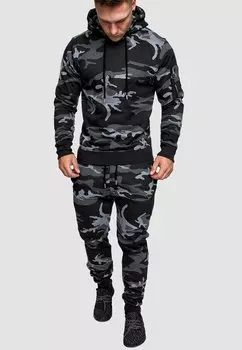 Спортивный костюм MIT BEQUEMER JOGGING WEICHER SET Humy, цвет camo schwarz