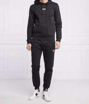 Спортивный костюм мужской Ea7 хлопковый, черный