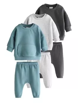Спортивный костюм Next, цвет Light blue/Anthracite/mottled grey