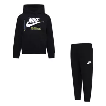 Спортивный костюм Nike Sportswear «KNB B NSW HBR FUTURA PO PANT S», (комплект, 2 шт.), черный