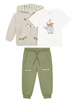 Спортивный костюм обычный крой 1843 Mayoral, зеленый