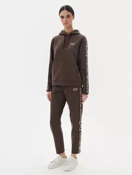 Спортивный костюм обычный крой 7W000116 AF10443 U6139 Ea7 Emporio Armani, коричневый
