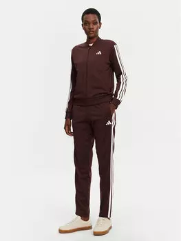 Спортивный костюм обычный крой Essentials 3-Stripes JD2683 Adidas, коричневый