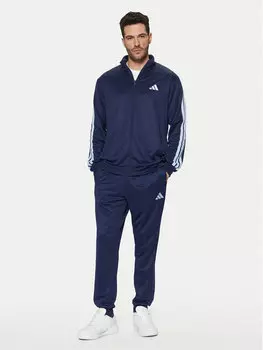 Спортивный костюм обычный крой Sportswear Basic 3-Stripes JI8873 Adidas, синий