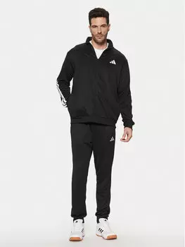 Спортивный костюм обычный крой Sportswear Basic 3-Stripes JC5375 Adidas, черный