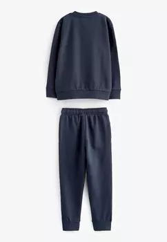 Спортивный костюм PLAIN AND JOGGERS SET Next, темно-синий