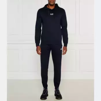 Спортивный костюм приталенного кроя Ea7, синий