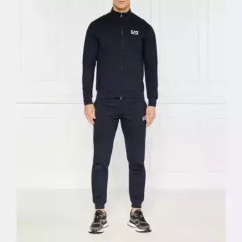 Спортивный костюм приталенного кроя Ea7, синий