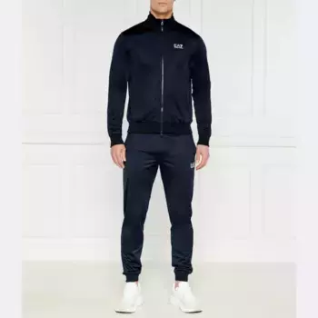 Спортивный костюм приталенного кроя Ea7, синий