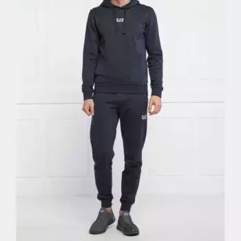 Спортивный костюм приталенного кроя Ea7, синий