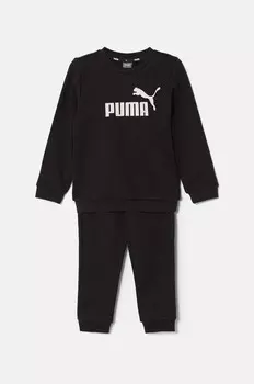 Спортивный костюм Puma детский Minicats ESS Crew Jogger FL, черный