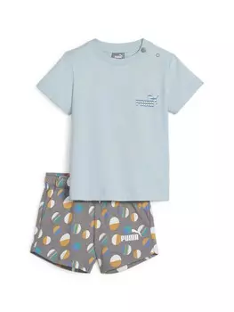 Спортивный костюм Puma ESS+ SUMMER CAMP Infants Set JS, синий