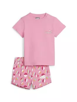 Спортивный костюм Puma ESS+ SUMMER CAMP Infants Set JS, розовый