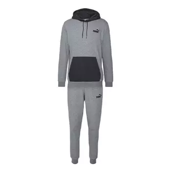 Спортивный костюм Puma Hooded Suit Set, серый/черный