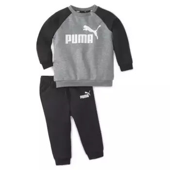 Спортивный костюм PUMA "Комплект Minicats Essentials из спортивных штанов и маленькой рубашки реглан", черный