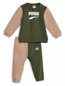 Спортивный костюм Puma MINICATS DOWNTOWN Set, зеленый