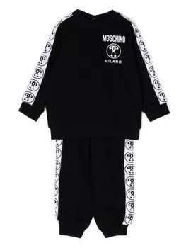 Спортивный костюм Question Mark Moschino Kids, черный
