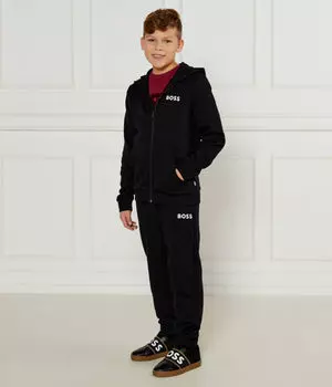 Спортивный костюм Regular fit Boss Kidswear, черный
